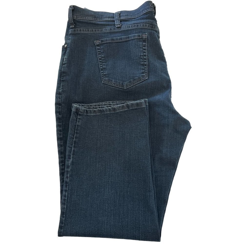 LEE Jeans Womens Classic Fit Straight Leg At The Waist Size 24W P - Picture 5 of 8